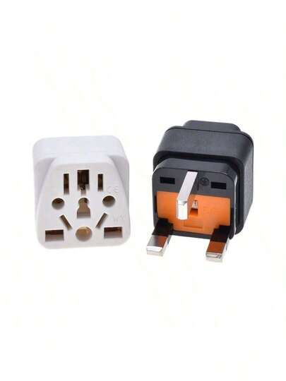 1pc UK/Singapore/Hong Kong Travel Multi-Plug Adapter With 13A Fuse, UK Plug Converter