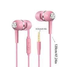 4 Sets Noise-Proof In-Ear Headphones, 4/8 Sets With Microphone, Clear Sound Quality, Powerful Bass, Support High-Definition Audio, Button-Style Call Control, Cable, 3.5mm Jack, Non-Waterproof, Voice Call Noise Cancellation, Suitable For IPad, MP3, Gaming, Live Streaming, Karaoke, Sports, Running, Skipping Rope, Couples Gift And More