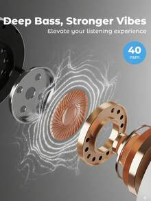 Wireless 5.0 In-Ear Headphones, High-Resolution Audio, Leather Texture, Birthday Gift, Suitable For Daily Use - Multicolor - View 4