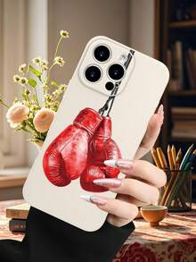 1PC Minimalist Pink Crown Phone Case Elegant Slim Shockproof Protective For Festival Gifts For Friends, Girlfriend, Boyfriend, Family Compatible With IPhone16/15/14/13/12/11/XS/XR/X/PLUS/PRO/PROMAX Comfortable Feeling Festival Gift For Friends, Girlfriend, Boyfriend, Family - 白色 - 查看 2