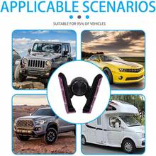 1pc Decorated Car Phone Holder - Hồng - Xem 2