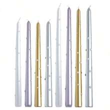 2pcs/Box Pearl Candles, Suitable For Party Decoration, Holiday Decoration, Home Decoration, Romantic Candlelight Dinner, Birthday Candles And More - Silver - View 8