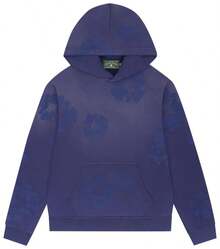 Denim Tears Mono Cotton Wreath Hoodie 'Washed Blue' - Blue - View 1