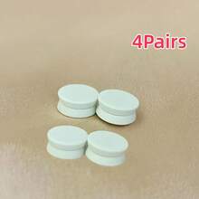 1對/2對/4對無縫衣物夾 - 強力磁吸扣，扁圓形衣物夾適用於毛衣、襯衫、圍巾 - 米色/黑色/藍色/粉色/白色/快速調整與造型 - 免縫時尚鈕扣，襯衫配件，毛衣扣件，極簡設計，輕量配件，可靠抓力，衣櫥必備，DIY衣物裝飾 - 彩色 - 查看 19