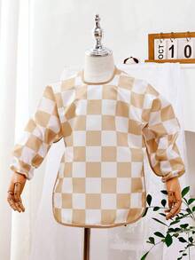 1 pieza Babero impermeable de manga larga y fácil de limpiar, para niños y niñas de 6 a 36 meses, lavable a máquina - Multicolor - Ver 9