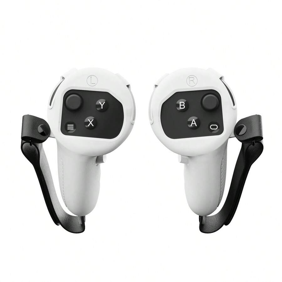 2 sztuki etui ochronne na kontroler Oculus Quest3/Quest3S, akcesoria do gier VR Meta Quest 3/Quest3S, odporne na upadki, kurz i zarysowania, poprawiające komfort gry - Wielokolorowe - Zobacz 1