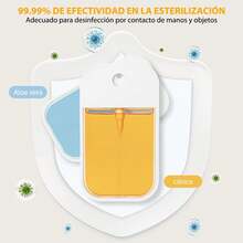 Desinfectante de Manos en Spray - Tamaño Viaje 45ml, Fragancia de Mandarina A, íquido Antibacteriano - Multicolor - Ver 3