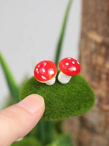 Miniature Simulation Mushroom Moss Stone, Suitable For Miniature Landscapes, Fairy Gardens, DIY Dollhouse Miniature Models As Decorative Materials, Very Suitable For Flower Pot Plants, Succulent Potted Plants, And Bonsai Decoration
