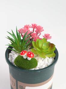 Miniature Simulation Mushroom Moss Stone, Suitable For Miniature Landscapes, Fairy Gardens, DIY Dollhouse Miniature Models As Decorative Materials, Very Suitable For Flower Pot Plants, Succulent Potted Plants, And Bonsai Decoration