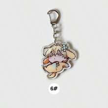 6 móc khóa Acrylic, phụ kiện Anime, mặt dây chuyền điện thoại hoạt hình, móc chìa khóa ô tô, đồ trang trí ba lô học sinh, phụ kiện túi sân khấu người ngoài hành tinh, móc chìa khóa nhung hoạt hình, dây đeo túi quà Halloween có ngăn đựng thẻ ID, phụ kiện ô tô, móc khóa túi - Nhiều màu - Xem 12