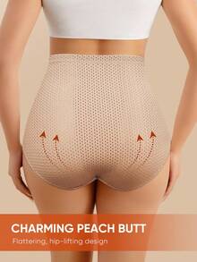 Culottes sculptantes taille haute pour femmes grandes tailles, couleur unie, contrôle du ventre, sans couture, amincissant, respirant