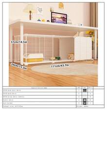 室内猫屋，一体式猫别墅，节省空间的猫笼，适合猫、贵宾犬、泰迪犬