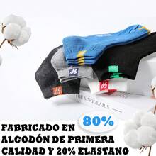 12 PARES Calcetas Para Hombre, Calcetas Deportivas Antiolor y Absorbentes De Sudor, Calcetine Algodón Transpirable para Hombre Adecuadas Para Running, Ciclismo, Gimnasio, Salidas Diarias - 1 - Ver 6