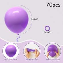 Purple Balloons 5/10/12/18 Inch Purple Thick Latex Balloon Arch Kit For Birthday Shower Party Gender Revealing Anniversary Graduation Wedding Bachelorette Party Decorations