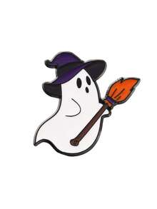 1pc/6pcs Dark Gothic Demon, Ghost, Pumpkin, Skull Brooch Pins, Halloween Costume Decor, Gothic Vibe Party, Special Occasion Christmas Gift