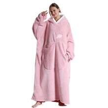 Oversized Blanket Hoodie, Hooded Blanket For Women, Solid Color Ultra Soft Warm Wearable Blanket Sweatshirt Women Men Adult, Gift For Ladies - Multicolor - View 14