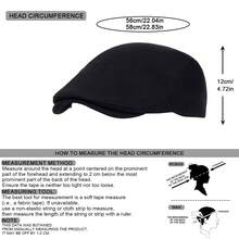 Vintage 1pc Solid Color Men's Forward Cap, Business And Leisure Beret Hat, Suitable For Spring And Autumn Travel, Beach Parties
