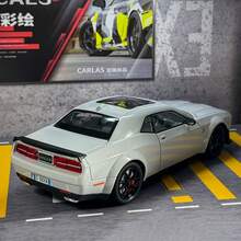 1:24 黑色金属压铸赛车模型，具有逼真的设计、声音和转向 - 适合年轻人收藏的完美玩具车、圣诞装饰和礼物 - 彩色 - 查看 8