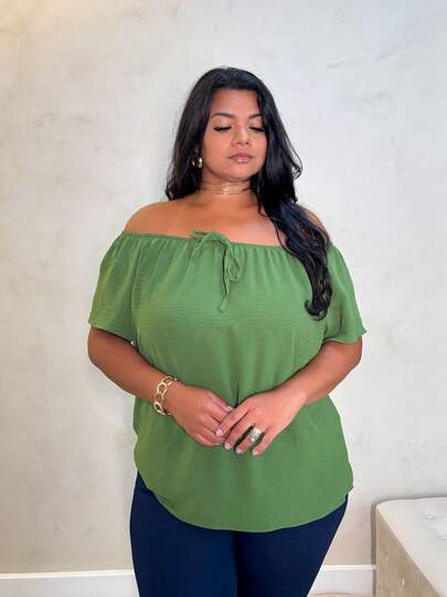 blusa manga curta feminina com elastica  Praia    Tecido    blusa manga curta piusize  Diário    verao