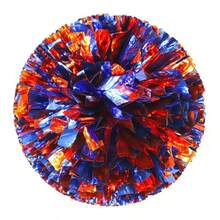 2 Stücke Cheerleader mit Pompons, Bändern, Tanzauftritts-Requisiten, Quadratische Tanzspiel-Requisiten, für Fußball, Basketball, Fußball und Sportaufführungen, Mannschaftssportarten, Tanz- und Cheerleader-Requisiten