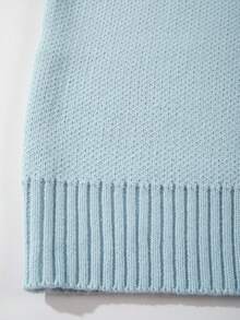 Áo len nam Andreilee dáng rộng, chất liệu nhẹ, cổ tròn, in họa tiết, thích hợp cho mùa xuân, thu và đông. - Màu xanh lam - Xem 9