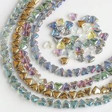 50 件/包 8 毫米中心孔电镀玻璃五角星珠，DIY 珠宝配件，适用于项链、手链、耳环 - 彩色 - 查看 12