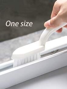 1入隙縫刷,硬毛刷用於地板、牆壁和窗戶清潔,家用清潔工具,適用於浴室、廁所、窗戶、廚房、臥室、客廳和門縫 - 白色 - 查看 12