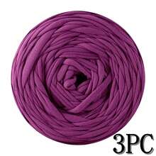 1/3 Pcs T-Shirt Yarn, Woven Fabric Knitted Yarn, Used For Crocheting And Knitting Bags, Cushions, Dolls, Handicraft Crochet Projects - Multicolor - View 186