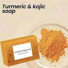 Moisturizing Turmeric Soap, Handmade With Natural Extracts, Comes With A Free Foam Net, Creates Rich Lather, And Prevents Dryness For All Skin Types. - Yellow - View 7
