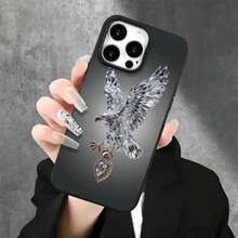 Fundas y carcasas protectoras para teléfono con diseño de murciélago negro y orificios grandes. Compatibles con phone 16 Pro Max, 16, 15 Pro, 14, 14 Plus/14 Pro Max, 13, 13 Pro, 12 Pro, 11/11 Pro y la serie Pro. Regalos para cumpleaños y festividades - Negro - Ver 2
