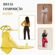 Women's Wedge Heel Sandal, 8cm Pointed Toe, EVA, Open Back, Party, Wedding, Nightclub - 黑色 - 查看 7