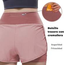Women Sports Shorts - Rose - View 6