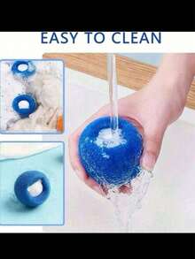 10 件/套洗衣机宠物毛发去除器，可重复使用烘干球，减少皱纹，节省洗衣机免费烘干时间 - 彩色 - 查看 5