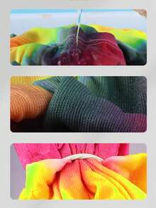 3/5 Color Handmade Tie-Dye Set DIY Children's Pigment Plant Cold Dye Creative Gift For Elementary School Handicraft Class, Handmade Tie-Dye Set, Cultivate Children's Practical Ability - Multicolor - View 9