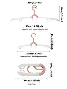 Foldable Travel Clothes Hanger, Essential Folding Drying Rack - Multipurpose Portable Clothes Hanger For Suitcase, Dorm, School And Hotel, Can Hang Clothes/Jackets/Laundry Bag - Multicolor - View 7
