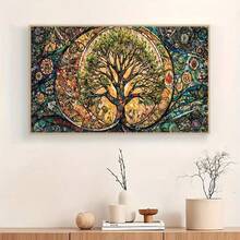 1 Set 30x60cm o 40x80cm Árbol de la Vida Soñado Pintura de Diamantes DIY Mosaico de Diamantes Redondos Bordado de Diamantes 5D Decoración Nórdica