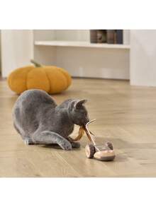 360°三合一旋转USB充电智能羽毛电子狩猎宠物玩具 - 彩色 - 查看 6