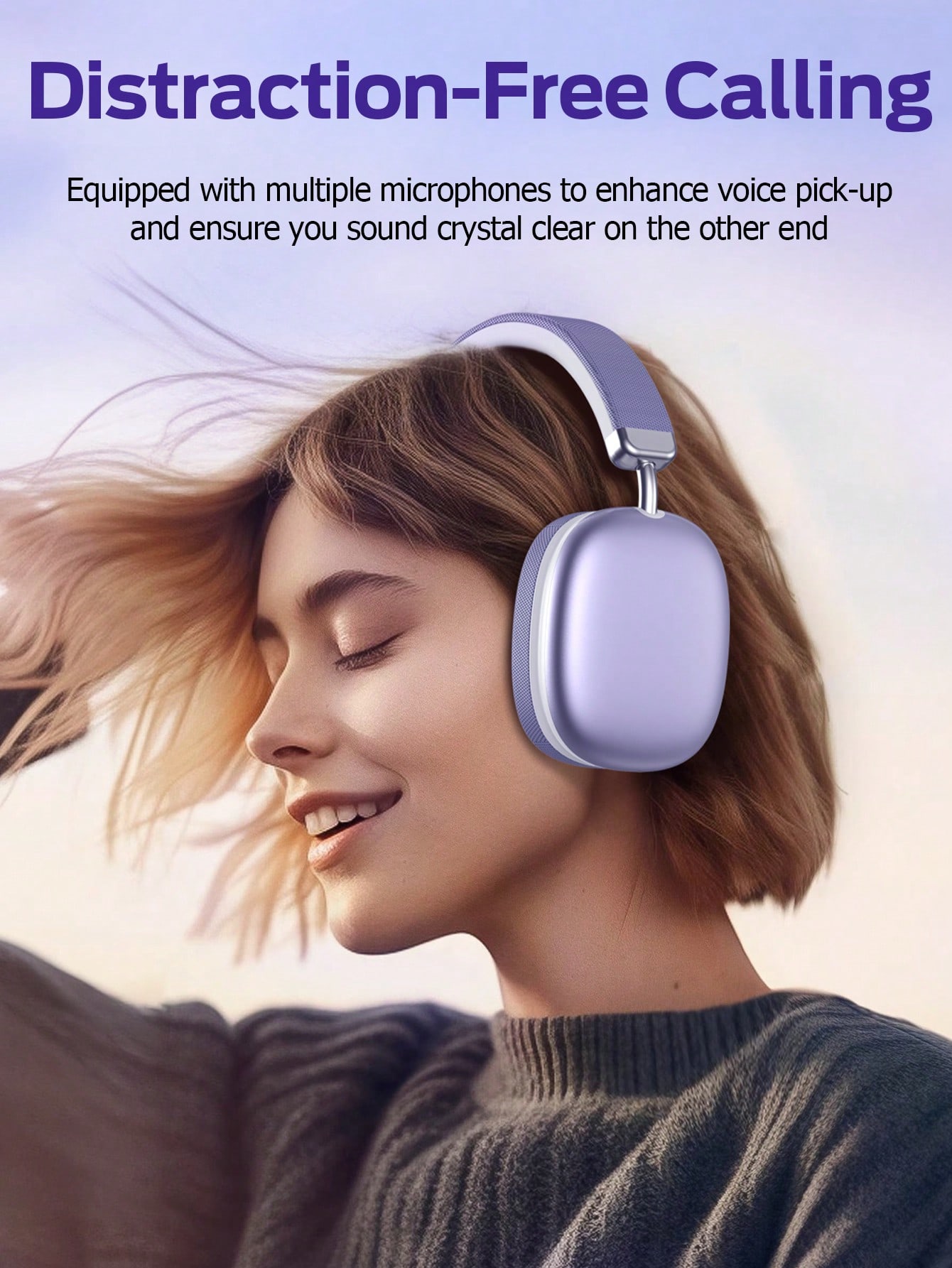 Tagry سماعات رأس لاسلكية قابلة للتعديل، مناسبة لله...