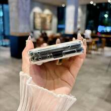 1 pieza Funda plegable magnética para teléfono de mujer, diseño degradado lindo compatible con Galaxy Z Flip7, ligera, delgada, resistente a golpes y caídas, cubierta protectora para smartphone adecuada para Samsung Galaxy Z Flip6, Z Flip5, Moto Razr 60/Razr 60 Ultra/Razr 50/Razr 50 Ultra, excelente para regalos de cumpleaños, graduación y vuelta al colegio - Multicolor - Ver 13