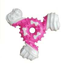 Durable Dog Chew Toy For Teeth Cleaning - Durable Nylon Teeth Stick With Interactive Puzzle Design, Perfect For Small And Medium Dog Breeds, Promotes Healthy Chewing And Play, Suitable For Aggressive Chewers - Màu Hồng Tươi - Xem 4