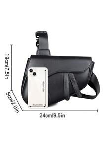 Men's Waist Bag Chest Bag Adjustable Shoulder Strap For Running Commuting Sports Outdoor Personalized Saddle Bag, Casual Street Style Crossbody Bag For Young Men , Zipper Shoulder Bag Lightweight Simple Solid Color Messenger Bag Gun Holster Pouch Belt Bag Festival Phone Bag