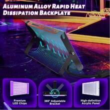 Đèn cực tím UV cho tiệc phát sáng, đèn huỳnh quang LED tia cực tím, điện áp thấp 5V + cấp nguồn USB + điều khiển công tắc, có các tùy chọn 50/96/144/216 đèn LED, bề mặt kim loại, thích hợp cho các bữa tiệc phát sáng, Halloween, Giáng sinh, chiếu sáng sân khấu, vẽ tranh trên cơ thể, áp phích huỳnh quang, trang trí neon. - Đèn UV đen tím có đầu cắm USB - Xem 8