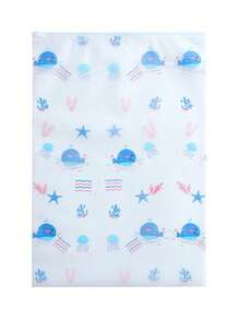 1/10PCS Whale Print Travel Storage Bag, Transparent PVC Clothes Sorting Bag, Waterproof Zipper Underwear Packing Bag,Transparent Sealed Underwear Organizer, Travel Luggage Packing Pouch