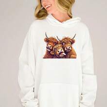 1 pieza/2 piezas/3 piezas Parche de plancha con diseño de vaca de las tierras altas Parche de transferencia de calor DIY Pegatina de transferencia de calor lavable Diseño de parche de transferencia de calor personalizado Decoración de primavera y verano para ropa - Multicolor - Ver 8