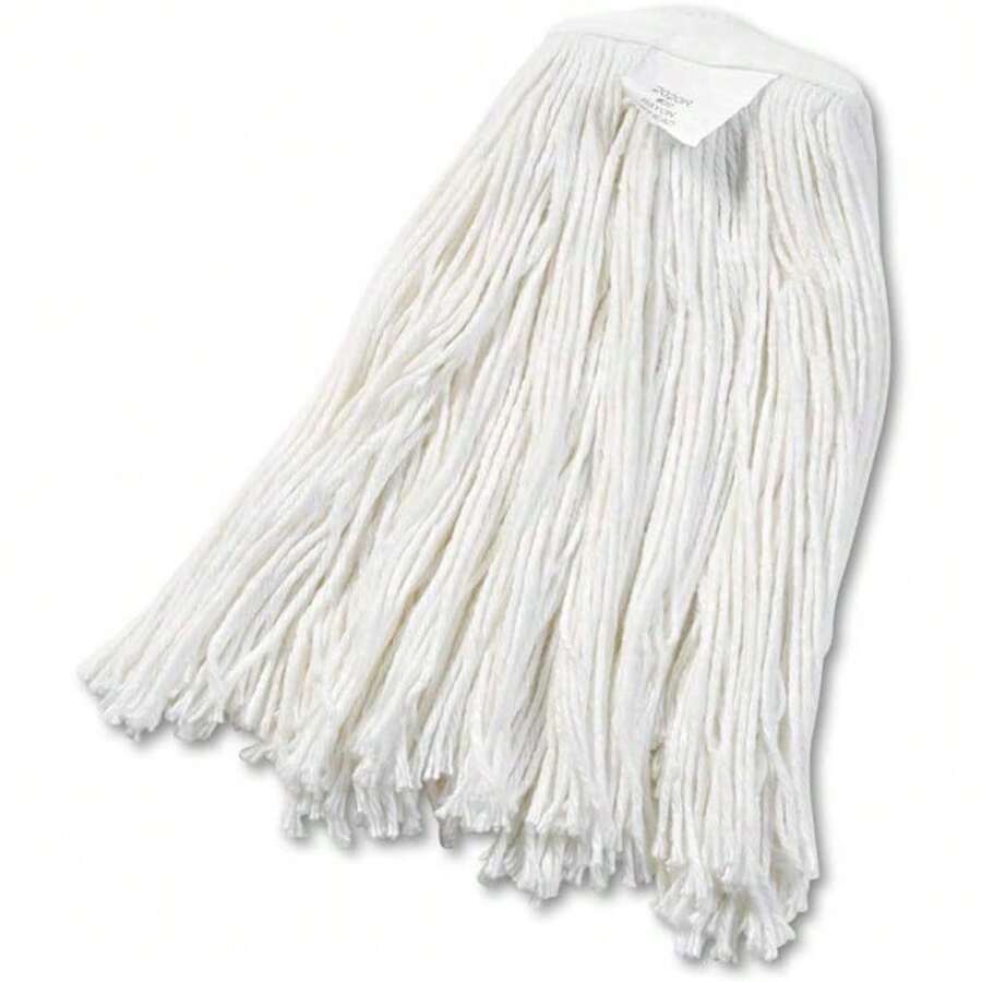 Cut-End Rayon Wet Mop Head, White Commercial-Grade Replacement Mop For Heavy-Duty Cleaning - 預設 - 查看 1