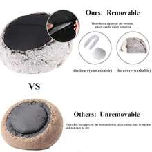 1pc,Cat Beds For Indoor Cats Washable, Cozy Cat Cave Bed, Non-Slip Cat Beds, Calming Dog Bed With Hooded Cover, Dog Bed With Cover For Small Medium Pets (Coffee)