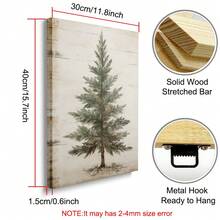 1pc Framed/Unframed Fir Tree Christmas Retro Art Poster Vintage Rustic Xmas Spruce Tree Painting Canvas Print Farmhouse Maximalist Wall Picture For Dorm,Living Room,Bedroom,Apartment,Modern Home Decoration Christmas Decoration XMAS Decor Christmas Tree Gift Decor Thanksgiving Wedding Home Decor Home Decor Fall Decor Autumn Decor Birthday Decorations For Gifts Party Supplies Indoor Holiday Festival Decor Halloween Decor Wall Decor Halloween Ornaments - Multicolor - View 12