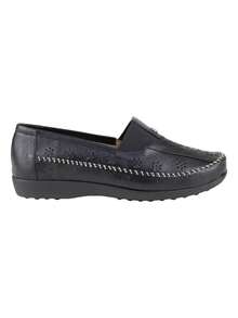 Women Loafers Shoes - Black - View 1