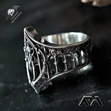 New Classical Gothic Vintage Ring, Fashion Creative Holiday Gift Castle Personality Ring - 主圖款 - 查看 5