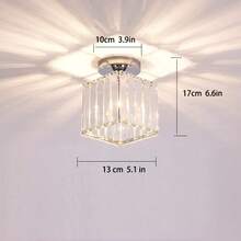 Lámpara de pasillo de entrada minimalista moderna de cristal, lámpara de zaguán LED creativa para uso doméstico